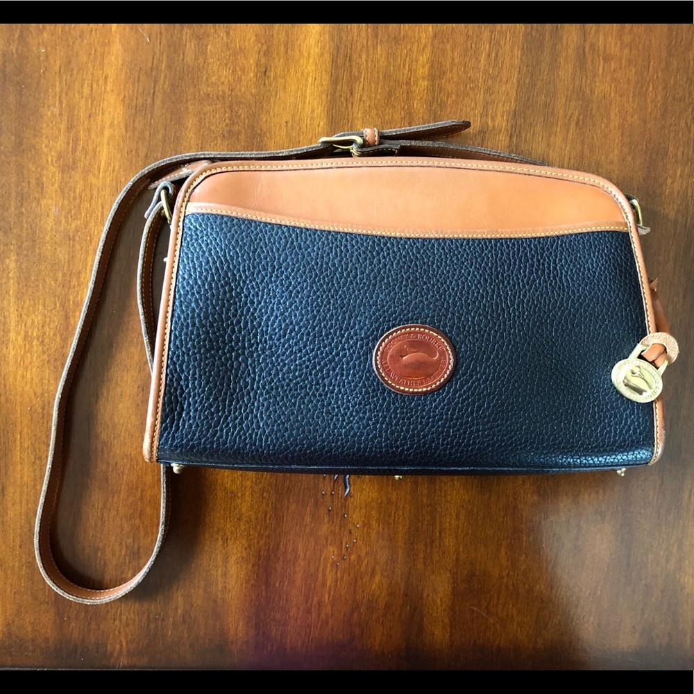 Vintage Dooney & Bourke Black Leather Purse